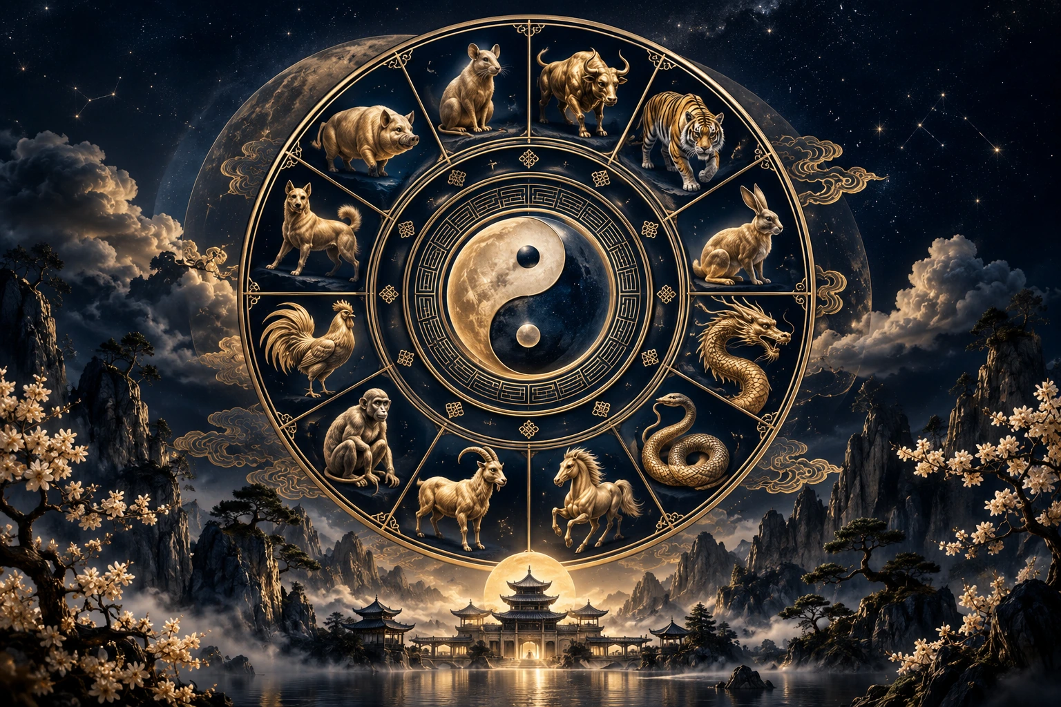 Les douze animaux du zodiaque chinois